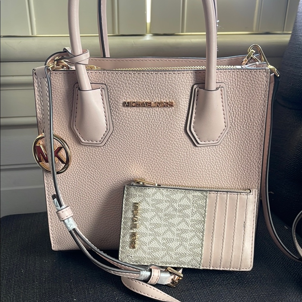 Michael Kors Pink Satchel with Wallet included